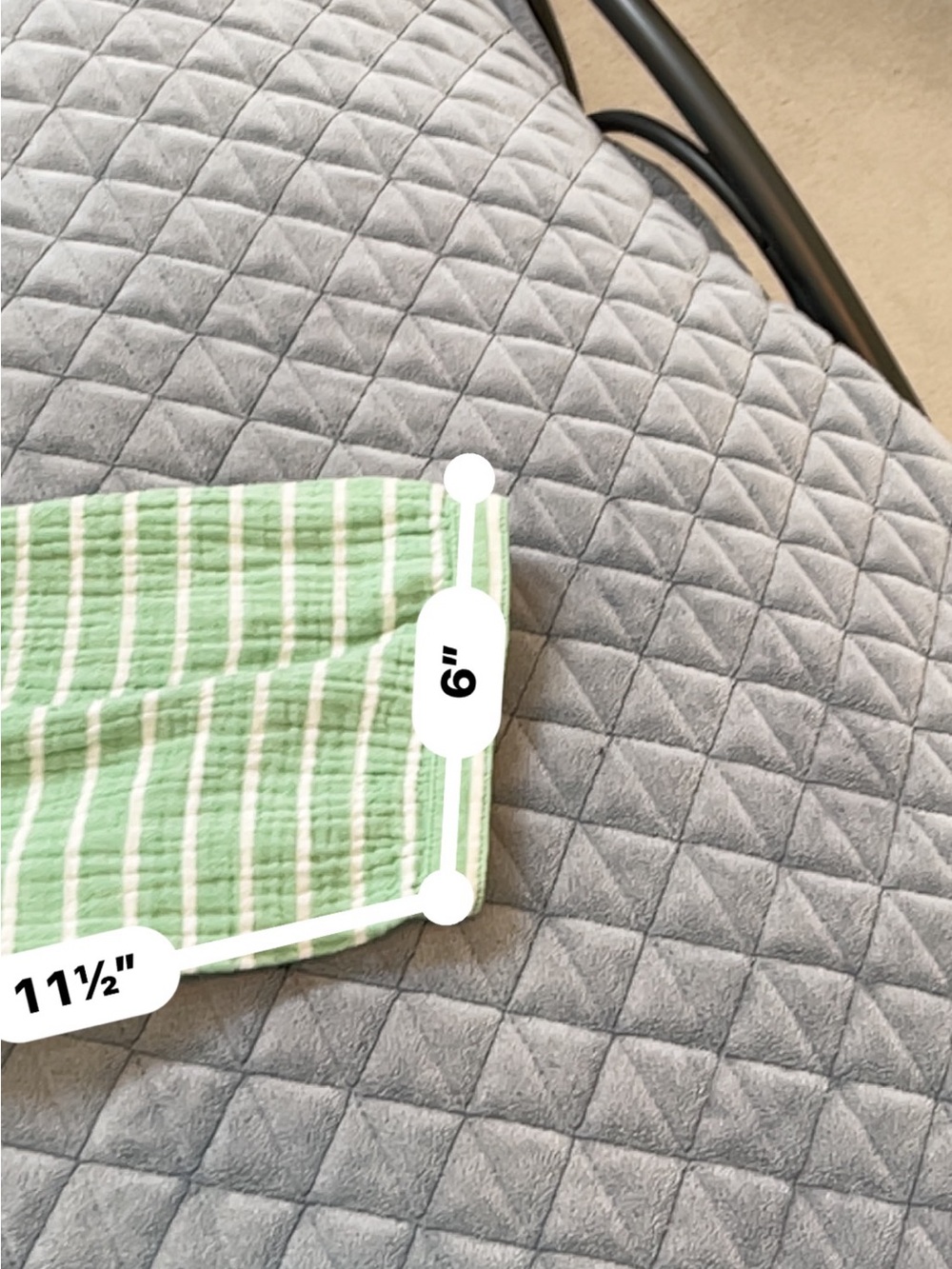 J Jill gauze Green Striped Button-Front top 3/4 sleeve cotton - Picture 10 of 10